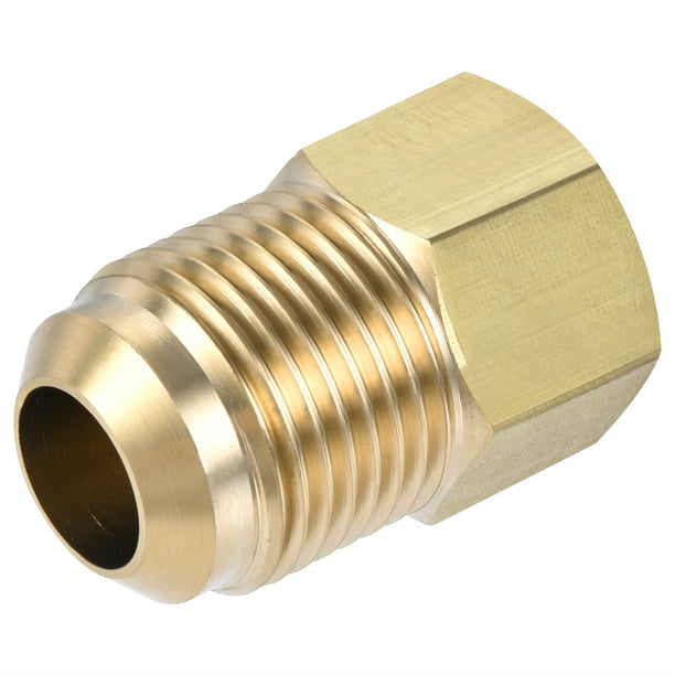 1/4" 3/8" 1/2" Flare Male End Plug Brass SAE 45 Degree Pipe Fitting Adapter